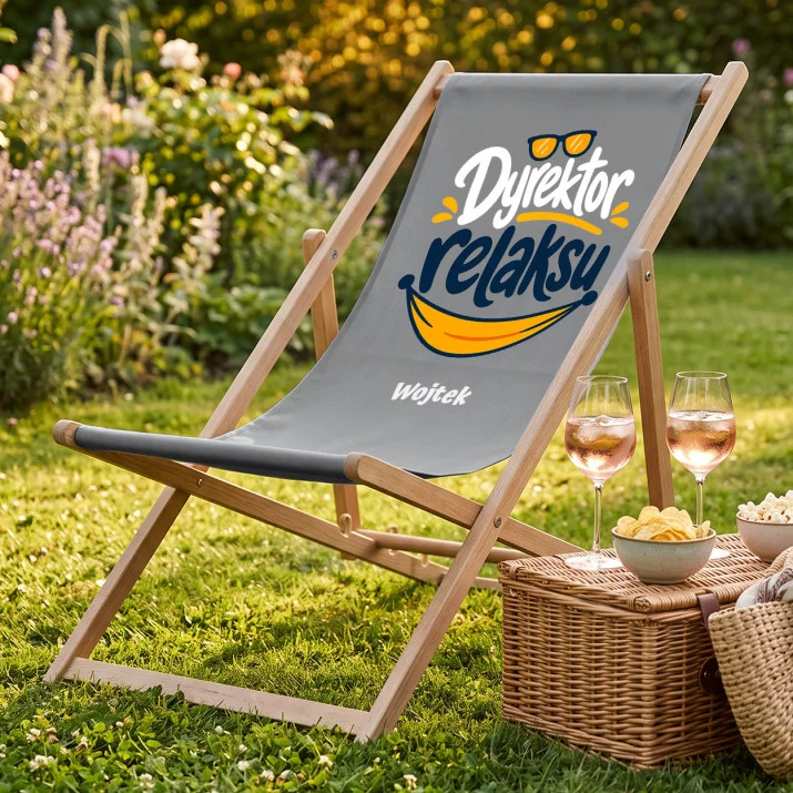 Leżak Z Nadrukiem Dla Emeryta Prezent Na Emeryturę Dla Mężczyzny: Dyrektor Relaksu Leżak Z Nadrukiem Dla Emeryta Prezent Na Emeryturę Dla Mężczyzny: Dyrektor Relaksu
