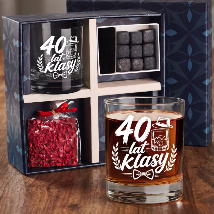 Zestaw Prezentowy Whisky Na 40 Urodziny Dla Mężczyzny: 40 Lat Klasy Zestaw Prezentowy Whisky Na 40 Urodziny Dla Mężczyzny: 40 Lat Klasy