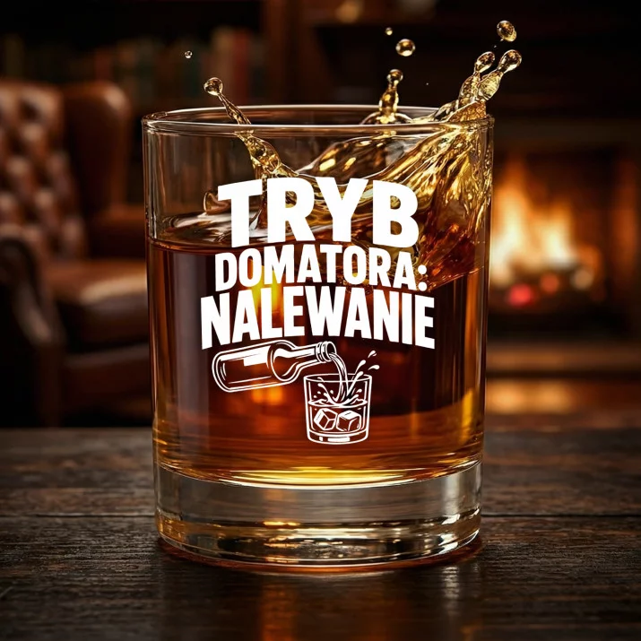 Szklanka Do Whisky Dla Domatora Prezent Dla Mężczyzny: Tryb Domatora: Nalewanie