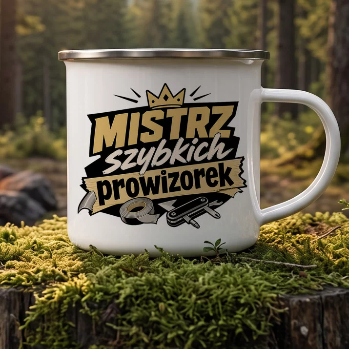 Kubek Emaliowany Dla Kolegi Prezent Dla Mężczyzny: Suchy Dowcip Biurowy Kubek Emaliowany Dla Kolegi Prezent Dla Mężczyzny: Suchy Dowcip Biurowy