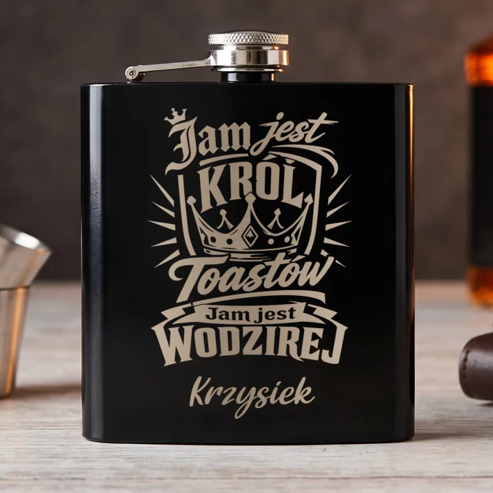Piersiówka Z Grawerem Dla 19 Latka Prezent Dla Mężczyzny: Korona Toastów Piersiówka Z Grawerem Dla 19 Latka Prezent Dla Mężczyzny: Korona Toastów
