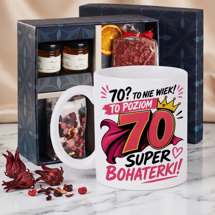 Zestaw Prezenowy Z Kubkiem Na 70: 70 Super Bohaterki