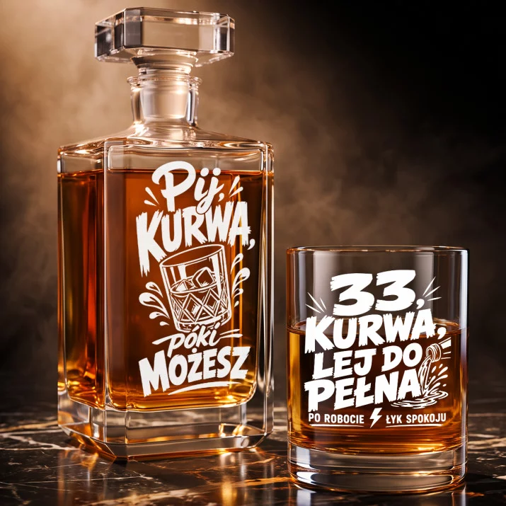 Zestaw Do Whisky Na 33 Urodziny Prezent Dla Mężczyzny: Bezczelny Toast Zestaw Do Whisky Na 33 Urodziny Prezent Dla Mężczyzny: Bezczelny Toast