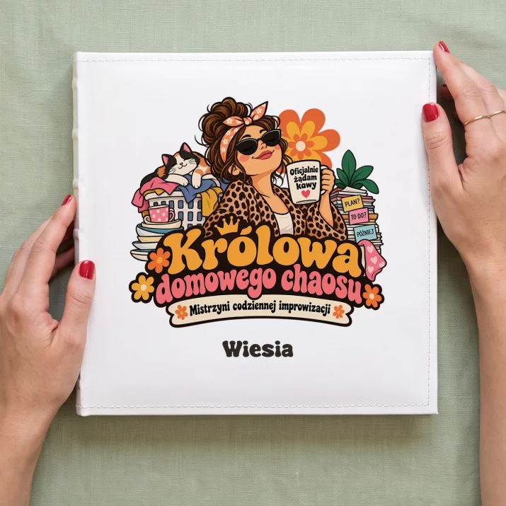 Album Na Zdjęcia Tradycyjny Dla Kobiety Prezent Dla Kobiety: Królowa Domowego Chaosu Album Na Zdjęcia Tradycyjny Dla Kobiety Prezent Dla Kobiety: Królowa Domowego Chaosu