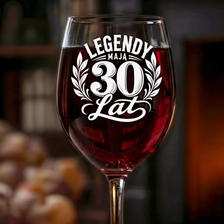 Kieliszek Do Wina Na 30 Urodziny Prezent Dla Mężczyzny: Legendy Mają 30 Lat Kieliszek Do Wina Na 30 Urodziny Prezent Dla Mężczyzny: Legendy Mają 30 Lat
