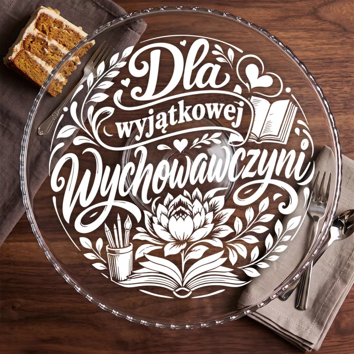 Patera Na Ciasto Dla Wychowawczyni Prezent Dla Kobiety: Elegancja Wdzięczności Patera Na Ciasto Dla Wychowawczyni Prezent Dla Kobiety: Elegancja Wdzięczności