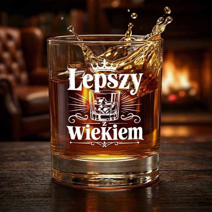 Szklanka Do Whisky Na Urodziny Prezent Dla Mężczyzny: Lepszy Z Wiekiem Szklanka Do Whisky Na Urodziny Prezent Dla Mężczyzny: Lepszy Z Wiekiem