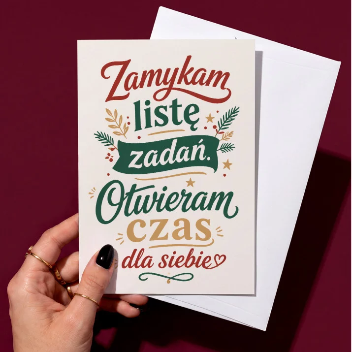 Kartka z Życzeniami Na Święta Bożego Narodzenia Dla Kobiety: Subtelne Ciepło Kartka z Życzeniami Na Święta Bożego Narodzenia Dla Kobiety: Subtelne Ciepło