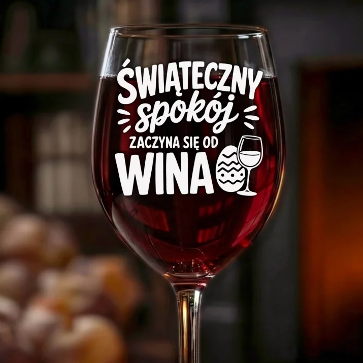 Kieliszek Do Wina Na Święta Wielkanocne Prezent Dla Kobiety: Świąteczny Spokój Wina