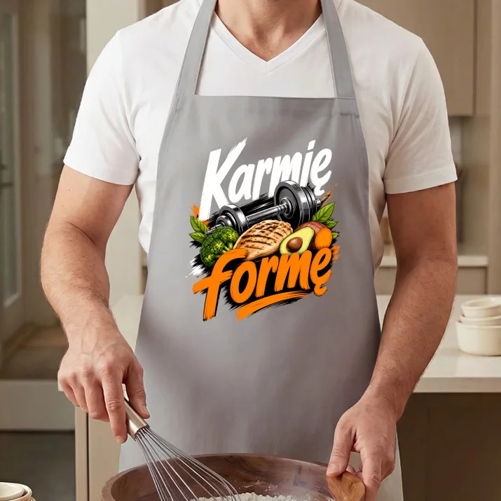 Fartuch Dla Sportowca Prezent Dla Mężczyzny: Karmię Formę