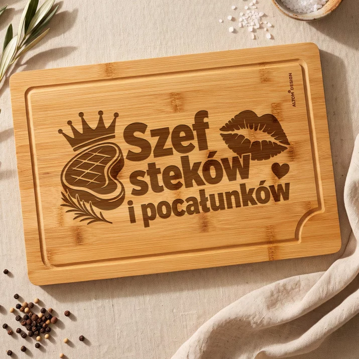 Deska Do Krojenia Na Walentynki Prezent Na Rocznicę Dla Mężczyzny: Miłosny Grill