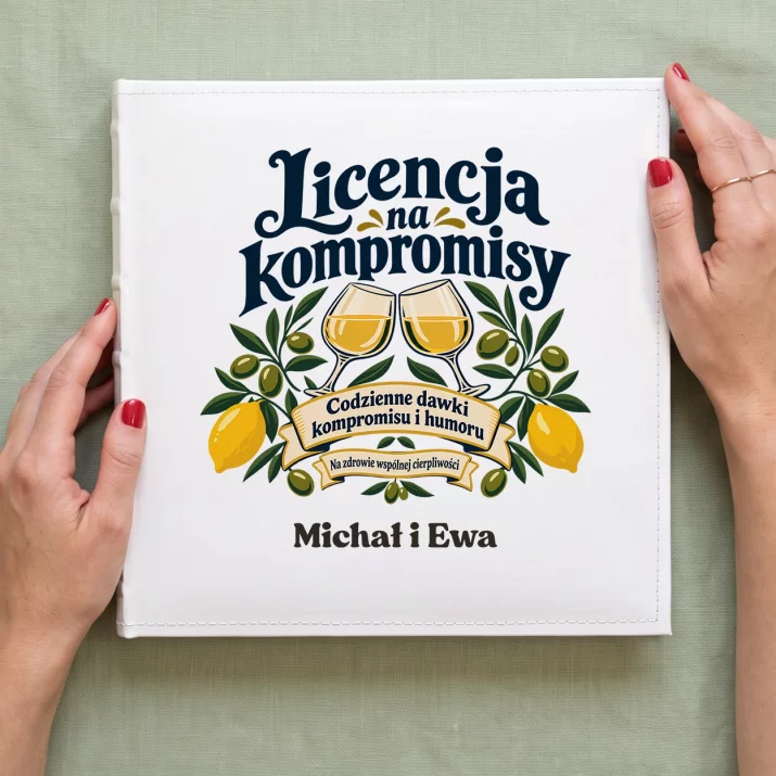 Album Na Zdjęcia Tradycyjny Na Ślub Prezent Dla Pary Młodej Pary: Licencja Na Kompromisy Album Na Zdjęcia Tradycyjny Na Ślub Prezent Dla Pary Młodej Pary: Licencja Na Kompromisy