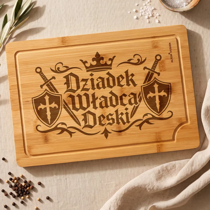 Deska Do Krojenia Dla Dziadka Prezent Na Dzień Dziadka Dla Mężczyzny: Rycerska Kuchnia Deska Do Krojenia Dla Dziadka Prezent Na Dzień Dziadka Dla Mężczyzny: Rycerska Kuchnia