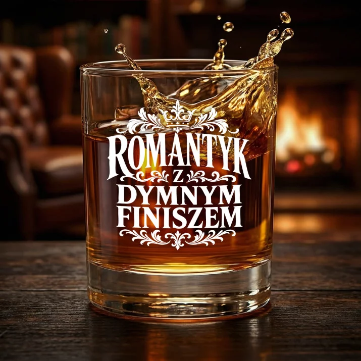 Szklanka Do Whisky Na Walentynki Prezent Na Rocznicę Dla Mężczyzny: Romantyk Z Dymnym Finiszem