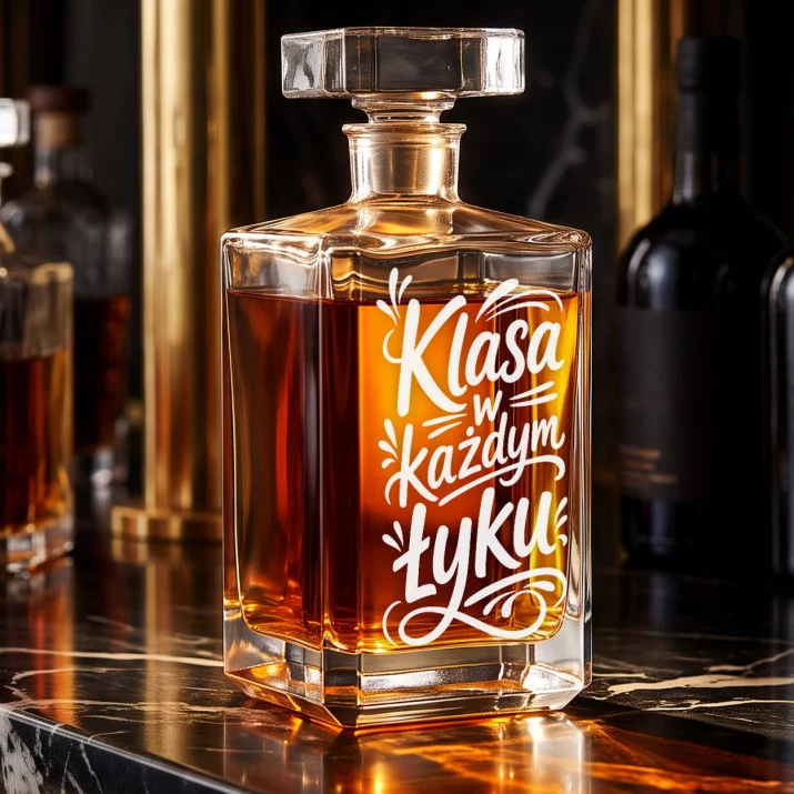 Karafka Do Whisky z Grawerem Na 60 Urodziny Prezent: Klasa W Każdym Łyku