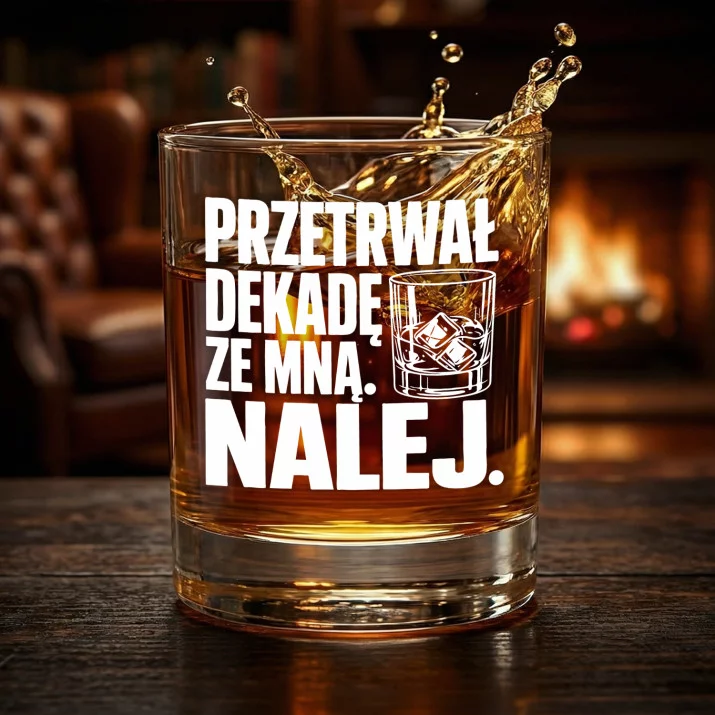 Szklanka Do Whisky Na 10 Rocznicę Ślubu Prezent Dla Mężczyzny: Przetrwał Dekadę Ze Szklanka Do Whisky Na 10 Rocznicę Ślubu Prezent Dla Mężczyzny: Przetrwał Dekadę Ze