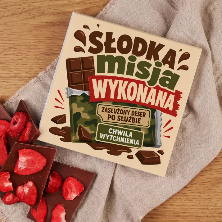 Czekolada Z Truskawkami Dla Żołnierza Prezent Na Przysięgę Wojskową Dla Mężczyzny: Słodka Misja Czekolada Z Truskawkami Dla Żołnierza Prezent Na Przysięgę Wojskową Dla Mężczyzny: Słodka Misja