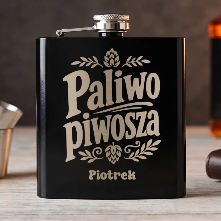 Piersiówka Z Grawerem Dla Piwosza Prezent Dla Mężczyzny: Paliwo Piwosza