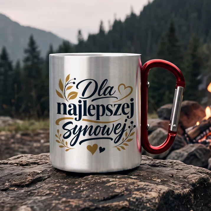 Kubek Metalowy z Karabińczykiem Dla Synowej Prezent Dla Kobiety: Subtelna Elegancja
