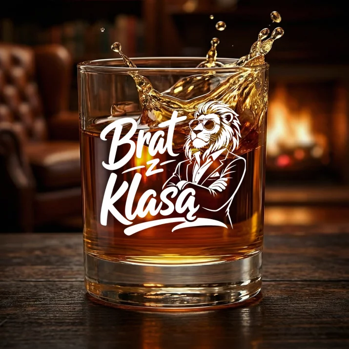 Szklanka Do Whisky Dla Brata Prezent Dla Mężczyzny: Brat Z Klasą Szklanka Do Whisky Dla Brata Prezent Dla Mężczyzny: Brat Z Klasą
