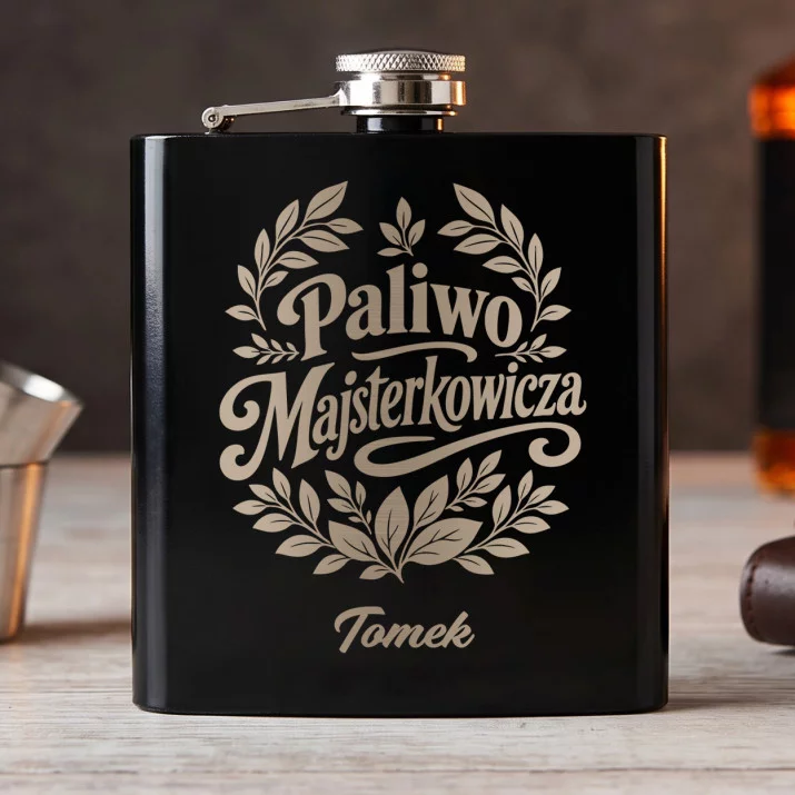 Piersiówka Z Grawerem Dla Majsterkowicza Prezent Dla Mężczyzny: Paliwo Majsterkowicza Piersiówka Z Grawerem Dla Majsterkowicza Prezent Dla Mężczyzny: Paliwo Majsterkowicza