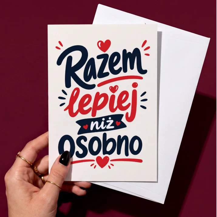 Kartka z Życzeniami Na Rocznicę Związku Na Walentynki Dla Pary: Typograficzna Miłość Kartka z Życzeniami Na Rocznicę Związku Na Walentynki Dla Pary: Typograficzna Miłość