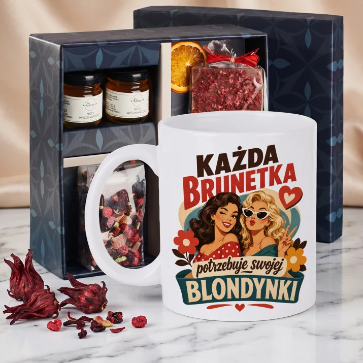 Zestaw Prezenowy Z Kubkiem Dla Przyjaciółki: Każda Brunetka