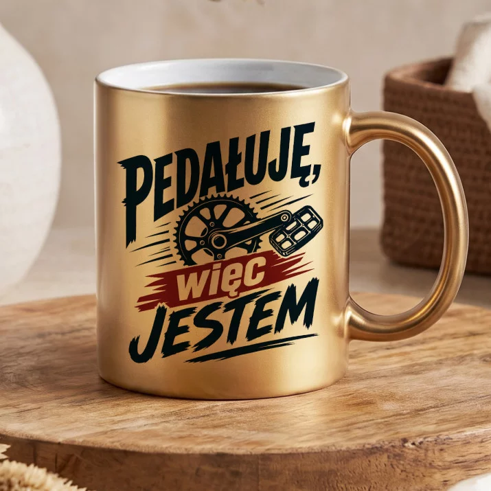 Złoty Kubek Dla Rowerzysty Prezent Dla Mężczyzny: Rowerowy Humor Złoty Kubek Dla Rowerzysty Prezent Dla Mężczyzny: Rowerowy Humor