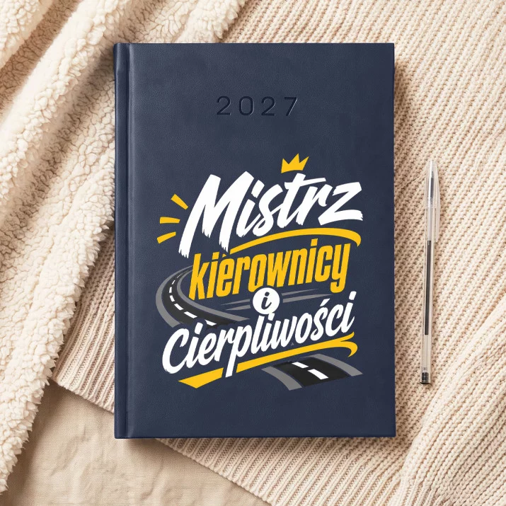 Kalendarz Książkowy A5 2027 Dla Instruktora Jazdy Prezent Dla Mężczyzny: Mistrz Kierownicy