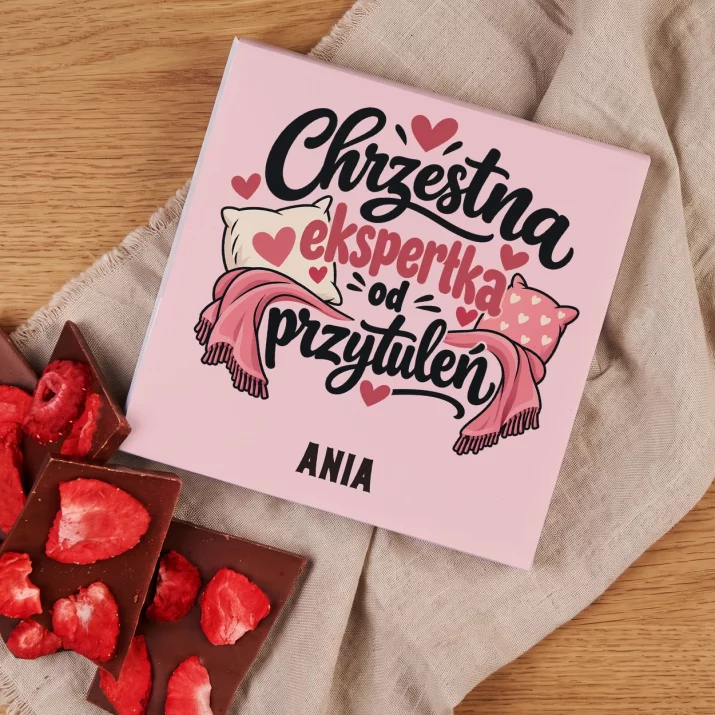 Czekolada z Truskawkami Dla Chrzestnej Prezent Dla Kobiety: Chrzestna Ekspertka Od Czekolada z Truskawkami Dla Chrzestnej Prezent Dla Kobiety: Chrzestna Ekspertka Od