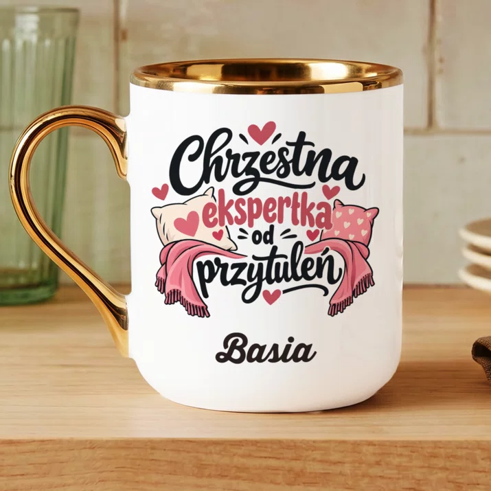 Kubek Personalizowany Dla Chrzestnej Prezent Dla Kobiety: Chrzestna Ekspertka Od Kubek Personalizowany Dla Chrzestnej Prezent Dla Kobiety: Chrzestna Ekspertka Od