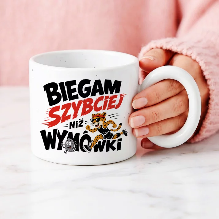 Kubek Z Okrągłym Uchem Dla Sportowca Prezent Dla Mężczyzny: Sportowy Humor