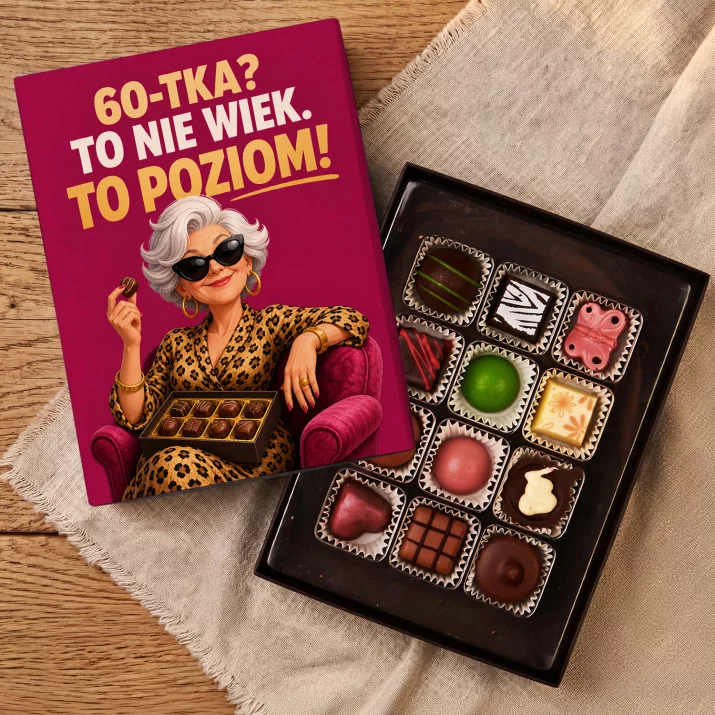 Czekoladki Dla 60 Latki Prezent Na 60 Urodziny Dla Kobiety: 60-Tka To Poziom Czekoladki Dla 60 Latki Prezent Na 60 Urodziny Dla Kobiety: 60-Tka To Poziom