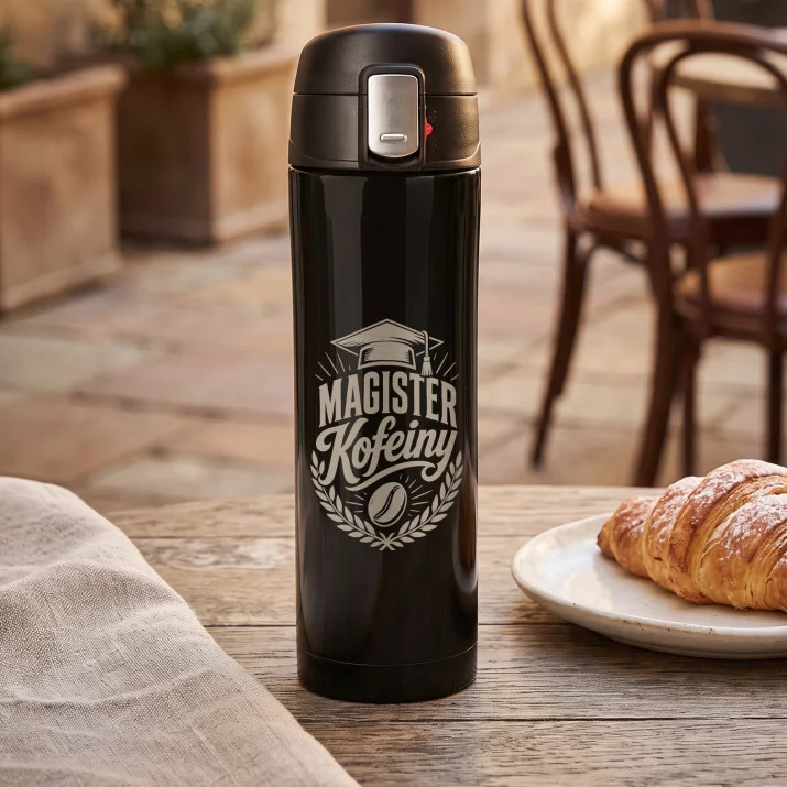 Kubek Termiczny 440ml Dla Studenta Prezent: Magister Kofeiny