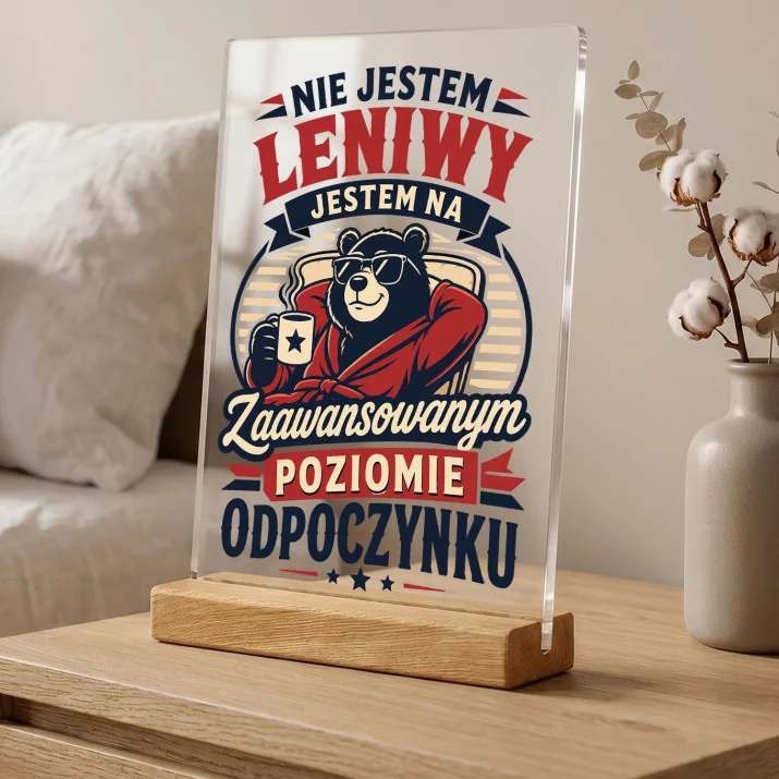 Druk Na Szkle Dla Mężczyzny Prezent Dla Mężczyzny: Zaawansowany Poziom Odpoczynku