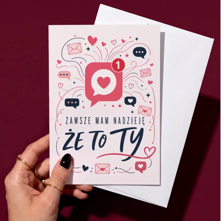 Kartka z Życzeniami Dla Ukochanej Na Walentynki Dla Kobiety: Zawsze Mam Nadzieję, Że Kartka z Życzeniami Dla Ukochanej Na Walentynki Dla Kobiety: Zawsze Mam Nadzieję, Że