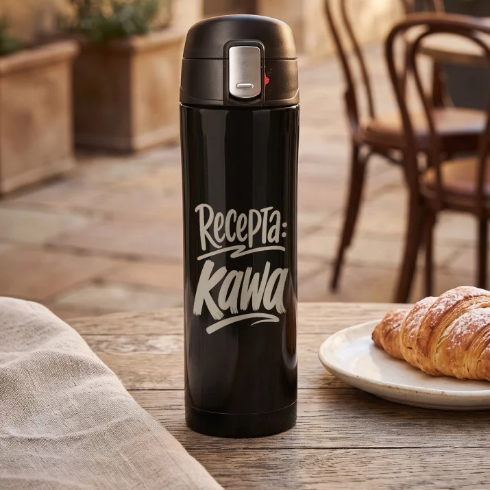 Kubek Termiczny 440ml Dla Lekarza Prezent: Recepta, Kawa