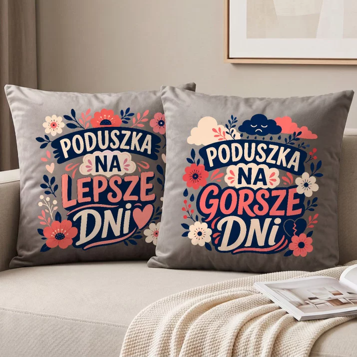 Poduszki Dekoracyjne Dla Kobiety Prezent Dla Kobiety: Dwa Nastroje