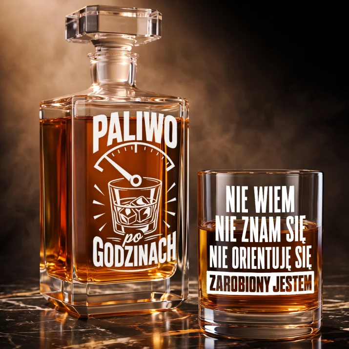 Zestaw Do Whisky Dla Pracownika Prezent Dla Mężczyzny: Paliwo Po Godzinach Zestaw Do Whisky Dla Pracownika Prezent Dla Mężczyzny: Paliwo Po Godzinach