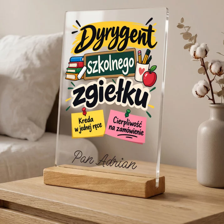 Druk Na Szkle Dla Nauczyciela Prezent Na Dzień Nauczyciela Dla Mężczyzny: Dyrygent Szkolnego Druk Na Szkle Dla Nauczyciela Prezent Na Dzień Nauczyciela Dla Mężczyzny: Dyrygent Szkolnego