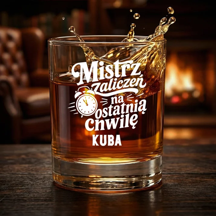 Szklanki Do Whisky z Grawerem Dla Studenta Prezent Dla Mężczyzny: Mistrz Zaliczeń Na Szklanki Do Whisky z Grawerem Dla Studenta Prezent Dla Mężczyzny: Mistrz Zaliczeń Na