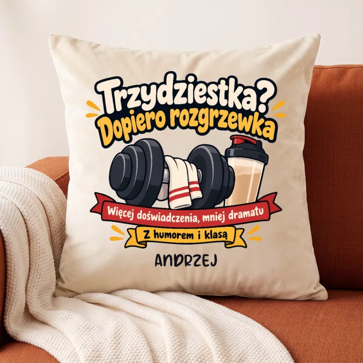 Poduszka Dekoracyjna Na 30 Prezent Na 30 Urodziny Dla Mężczyzny: Trzydziestka? Dopiero