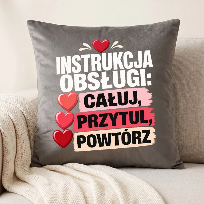Poduszka Dekoracyjna Na Walentynki Prezent Na Rocznicę Dla Kobiety: Instrukcja Obsługi - Poduszka Dekoracyjna Na Walentynki Prezent Na Rocznicę Dla Kobiety: Instrukcja Obsługi -