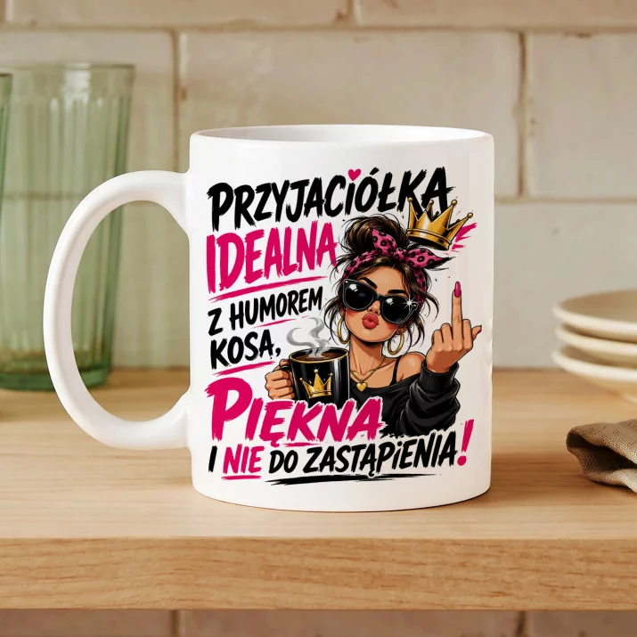 Kubek Z Nadrukiem Dla Przyjaciółki Prezent Dla Kobiety: Nie Do Zastąpienia Kubek Z Nadrukiem Dla Przyjaciółki Prezent Dla Kobiety: Nie Do Zastąpienia