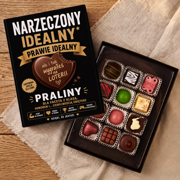 Czekoladki Dla Narzeczonego Prezent Na Dzień Chłopaka Dla Mężczyzny: Praliny Narzeczony Idealny Czekoladki Dla Narzeczonego Prezent Na Dzień Chłopaka Dla Mężczyzny: Praliny Narzeczony Idealny