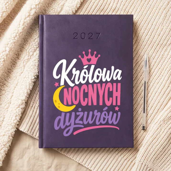 Kalendarz Książkowy A5 2027 Dla Pielęgniarki Prezent Dla Kobiety: Nocna Bohaterka