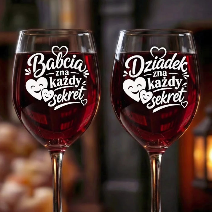 Dwa Kieliszki Do Wina Na Dzień Babci i Dziadka Prezent Dla Babci i Dziadka Pary: Sekrety Babci I Dziadka Dwa Kieliszki Do Wina Na Dzień Babci i Dziadka Prezent Dla Babci i Dziadka Pary: Sekrety Babci I Dziadka