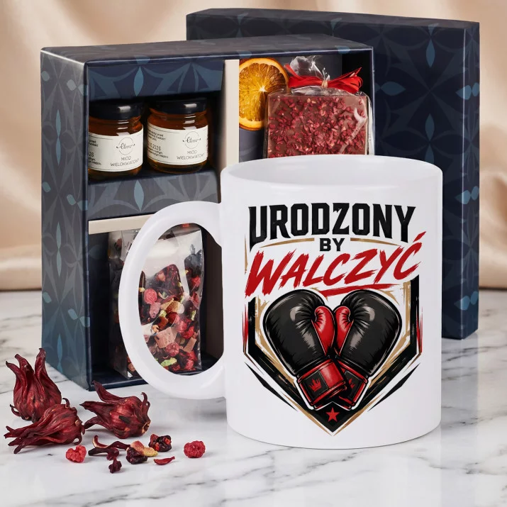 Zestaw Prezenowy Z Kubkiem Dla Boksera: Urodzony By Walczyć