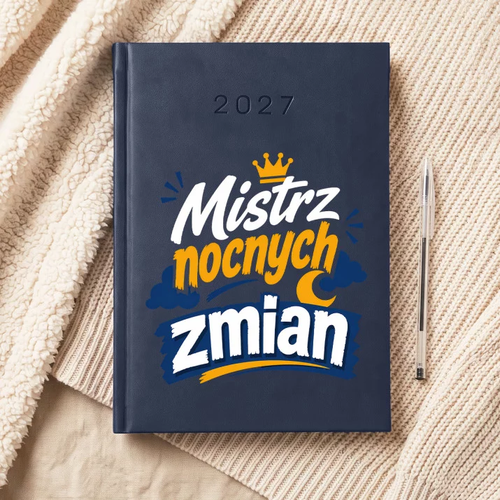 Kalendarz Książkowy A5 2027 Dla Świeżo Upieczonego Taty Prezent Na Dzień Ojca Dla Mężczyzny: Bohater Nocnych Zmian