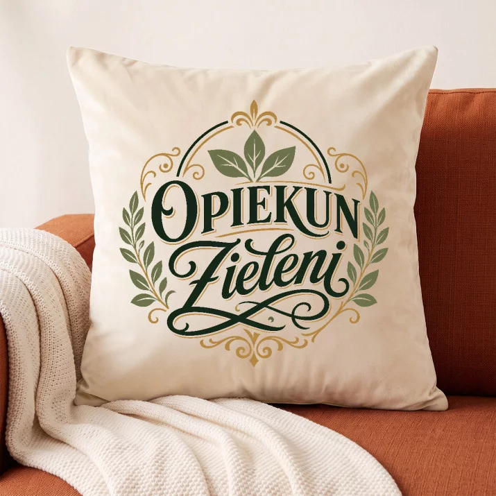 Poduszka Dekoracyjna Dla Ogrodnika Prezent Dla Mężczyzny: Botaniczna Elegancja Poduszka Dekoracyjna Dla Ogrodnika Prezent Dla Mężczyzny: Botaniczna Elegancja
